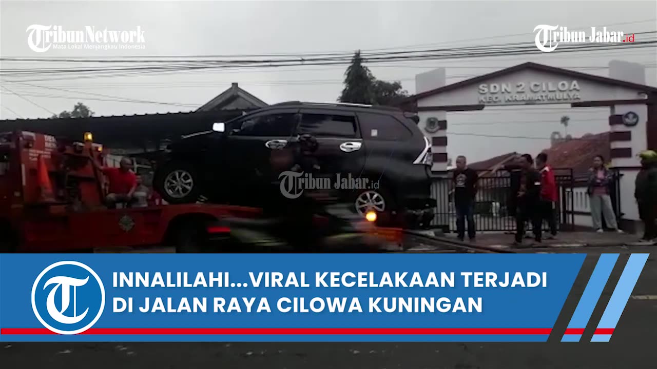 Viral, kecelakaan mobil di cilowo kuning