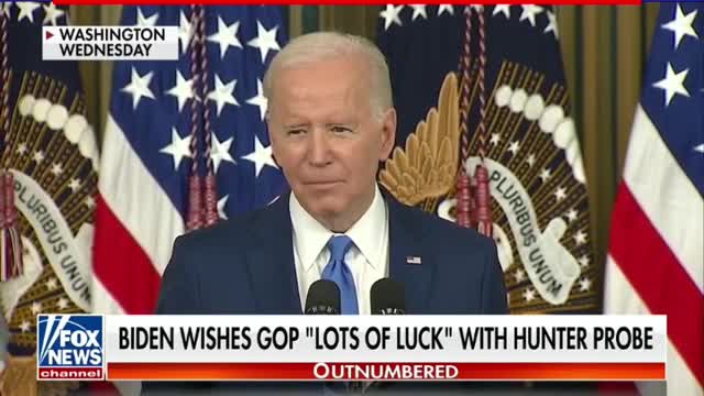 Biden dismisses possible Hunter probe Rumble shorts