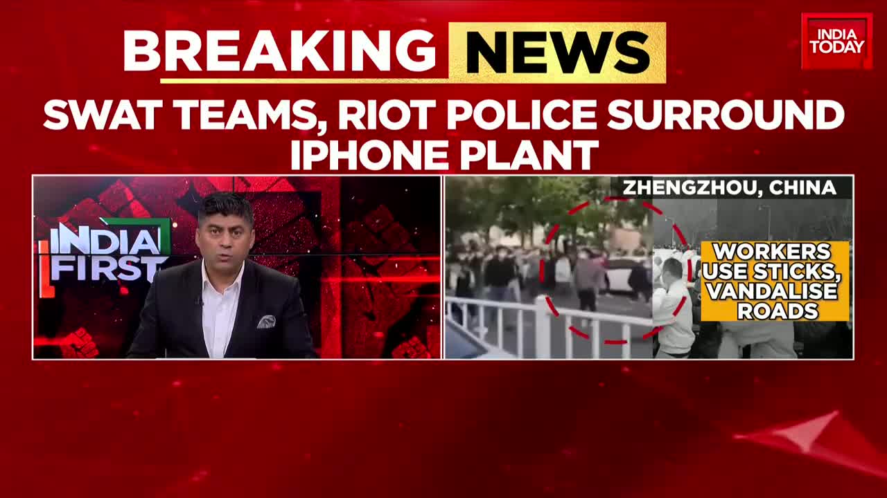 Violent Protest Erupts At China's Biggest iPhone Factory _ World News