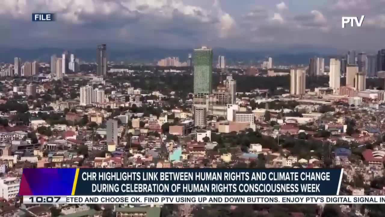 CHR highlights link between human rights and climate change during celebration of Human Rights Cons