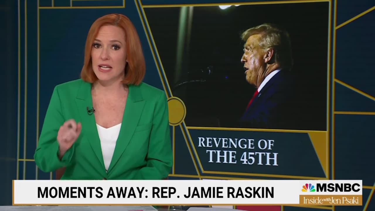 Psaki: "If elected to a second term, Donald Trump would prosecute anyone he deems an enemy ... But sure, Joe Biden is 3 years older and occasionally trips over things."