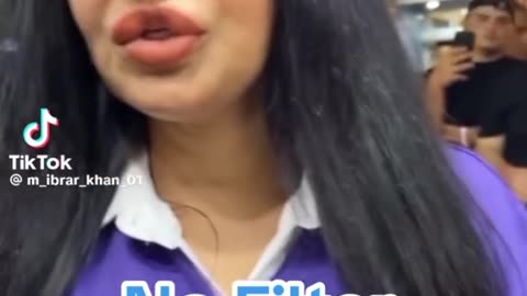 Rundm funny video | Gril no filter face