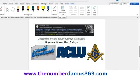 ACLU/Tampons Created on 9/11 Dates