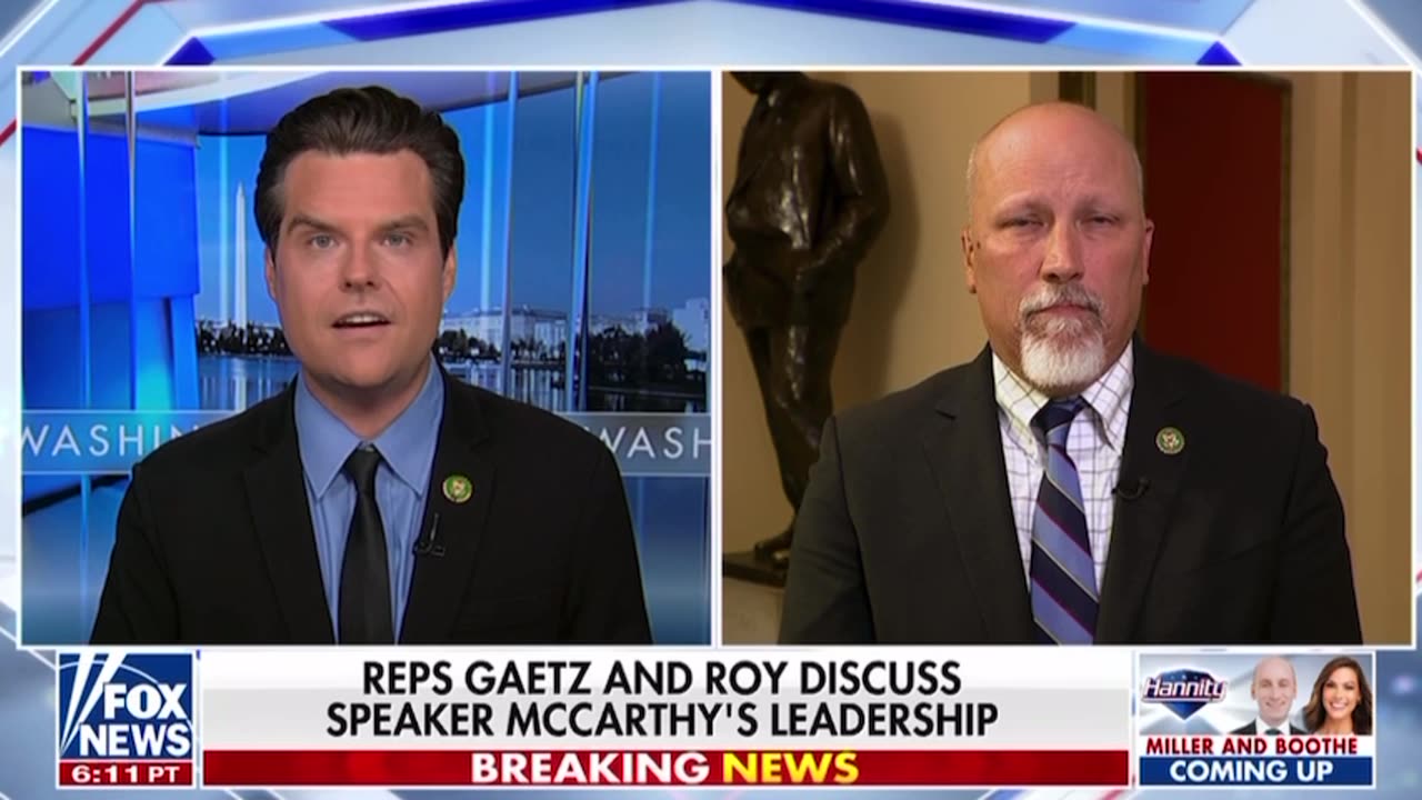 Rep Matt Gaetz and Chip Roy The U.S. national debt hits $33 trillion