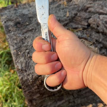 Hand Forged Knife Made From A Wrench