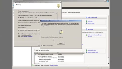 Server 2008 configuration