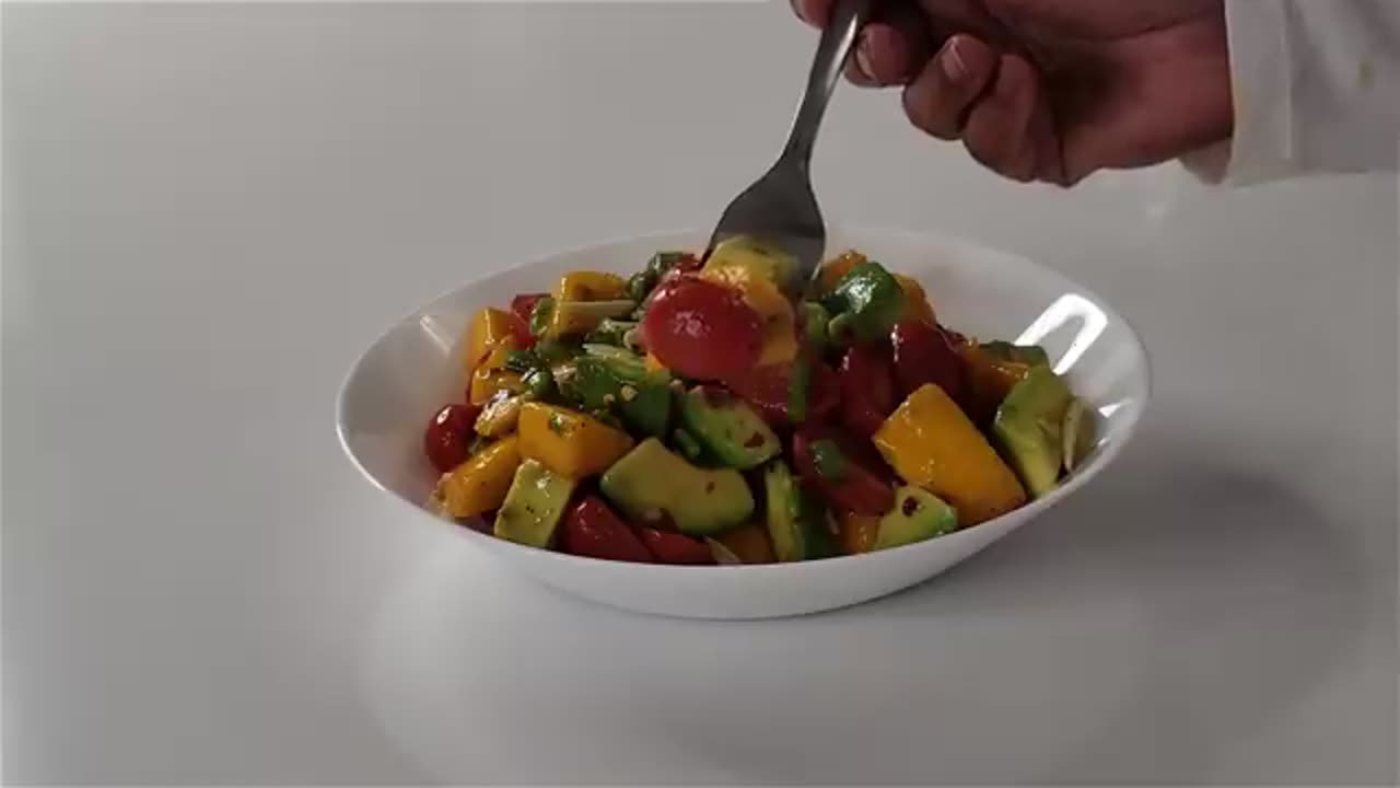 Mango Avocado Salad | 10 Minute Recipe | Dish & Devour