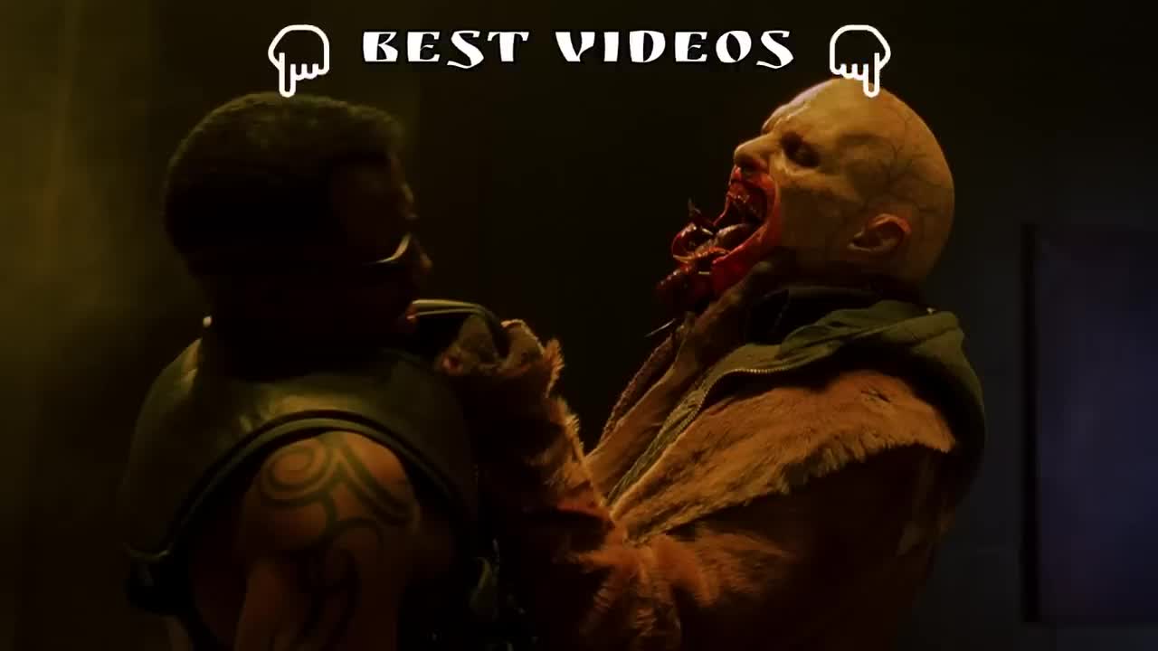 The final battle_ Wesley Snipes vs the werewolf Novak in the movie Blade 2 (2002)