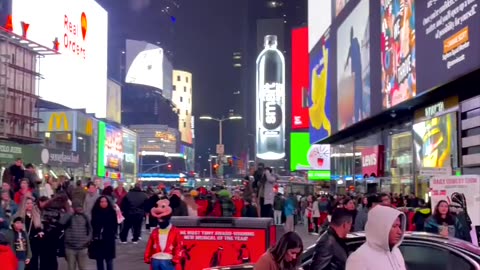 Busy Time Square in New York