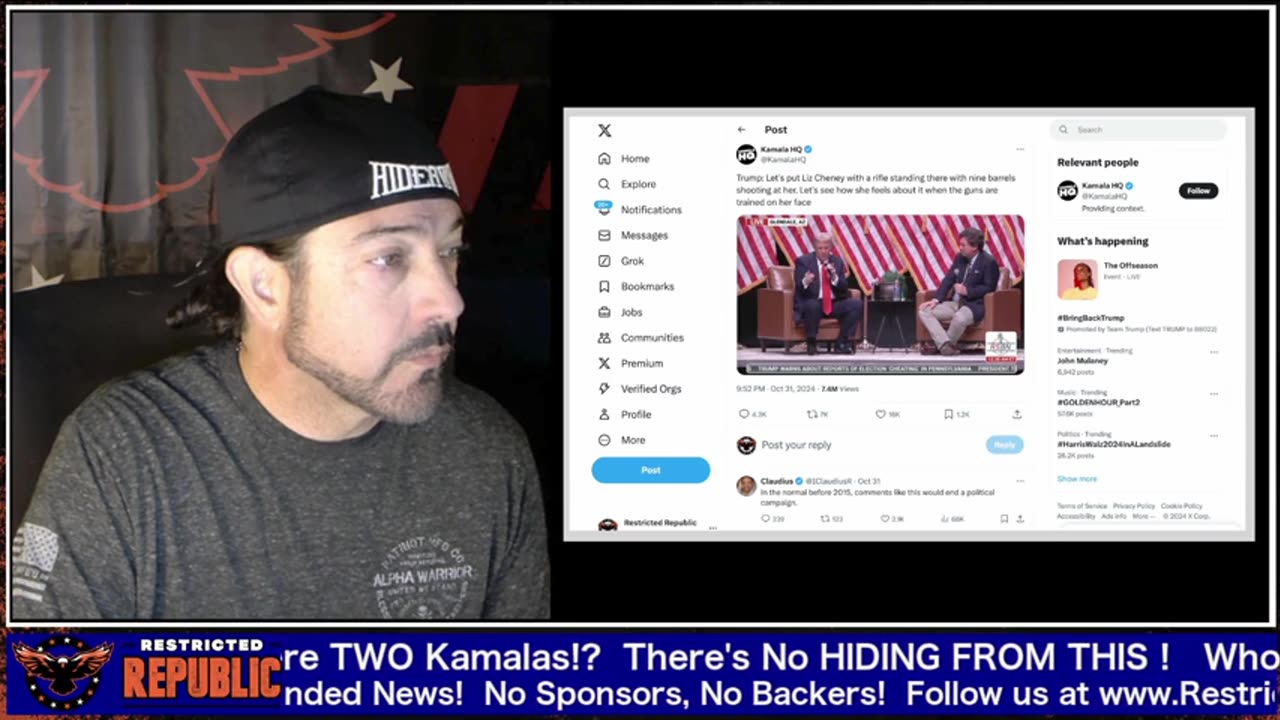 Restricted Republic - Team Kamala Unleashed DISGUSTING Trump Simulation You Cant Unsee It!