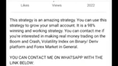 Deriv: make money with this amazing strategy