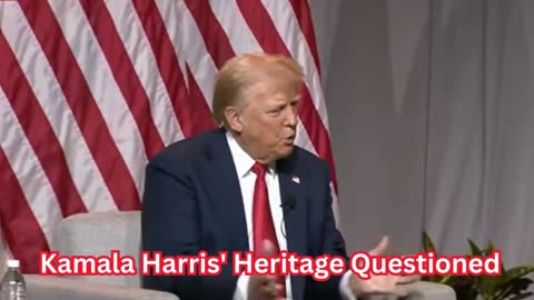 Trump's Fiery Discussion at NABJ Forum: Kamala Harris' Heritage Questioned