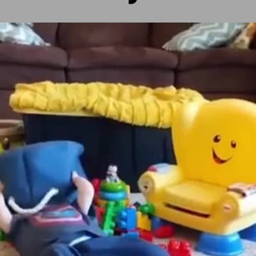 how funny when I poured out the toys