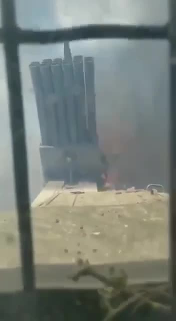 Launching Rockets at Russian Positions