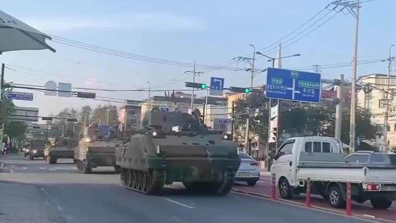 Military activity is being recorded in South Korea