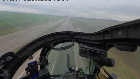 Footage from Ukrainian MI35 Attack Helicopter