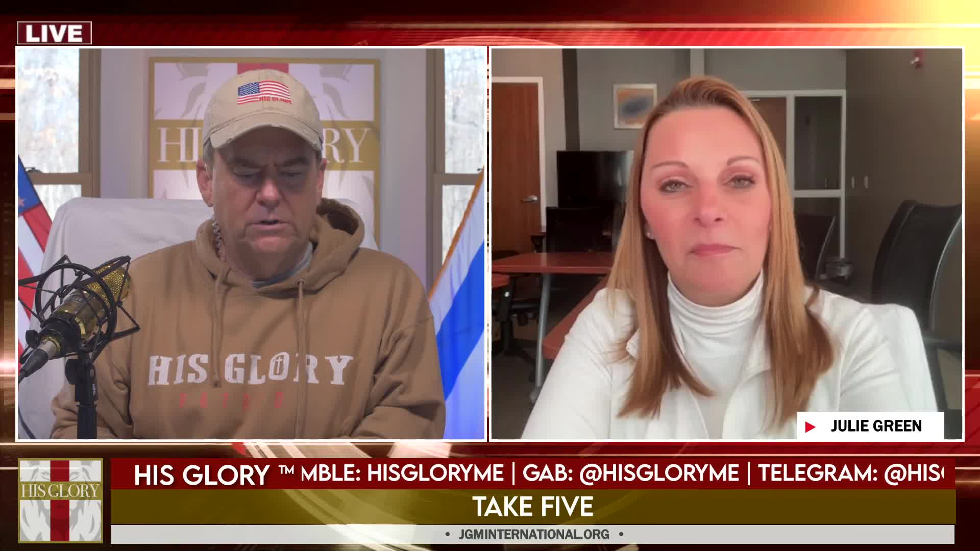 His Glory Presents Take FiVe w/ Julie Green