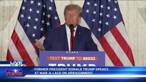 Donald Trump addresses the United States from Mar-a-Lago home