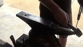 Forging a key keychain bottle opener