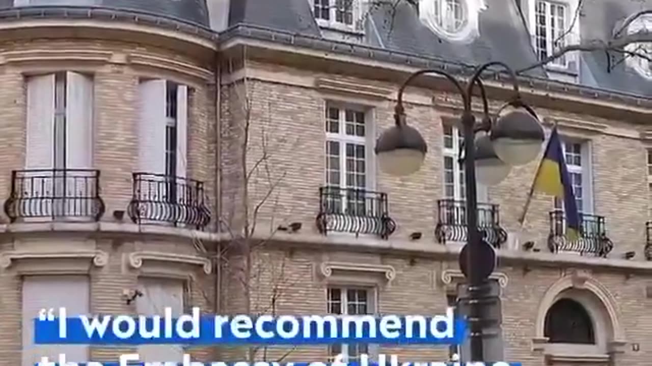 French farmers' protest Vs. Embassy of Ukraine