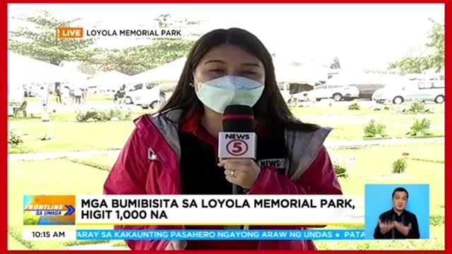 Mga bumibisita sa Loyola Memorial Park, higit 1,000na