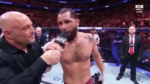 UFC Fighter Jorge Masvidal Leads "Let's Go Brandon" Chant During Retirement Speech