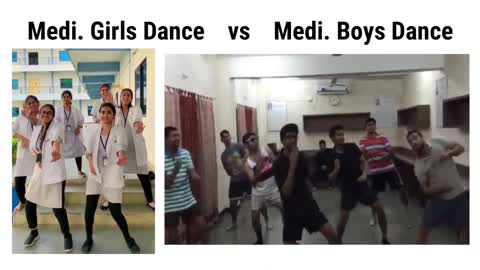 Girls vs Boys Dance in Medical College Girls vs Boys in Medical College #meme