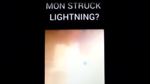 Alien struck by lighting: