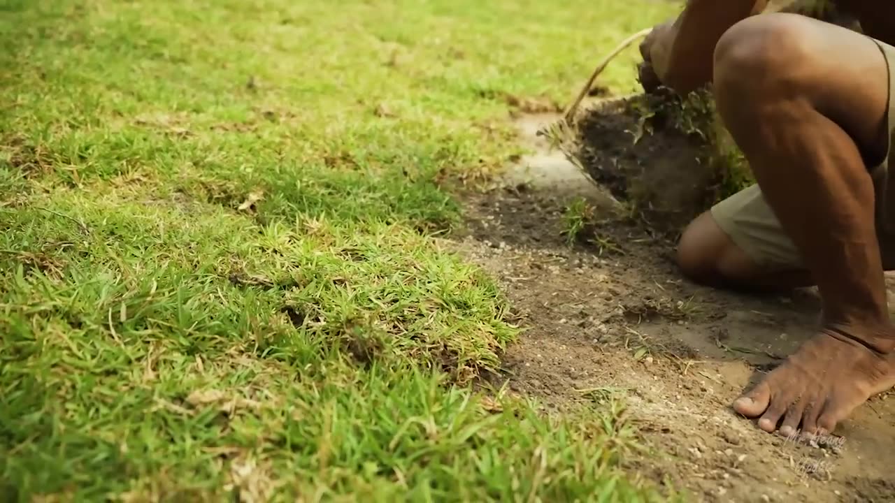 100 Days Building A Modern Underground Hut With A Grass Roof And A Swimming Pool