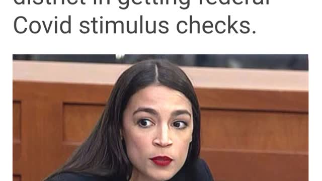 AOC Brags about getting ILLEGALS Covid Stimulus Checks