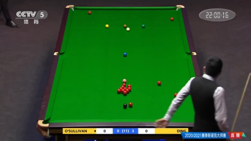 O'Sullivan VS Ding Junhui in the first round of the 2021 snooker Masters