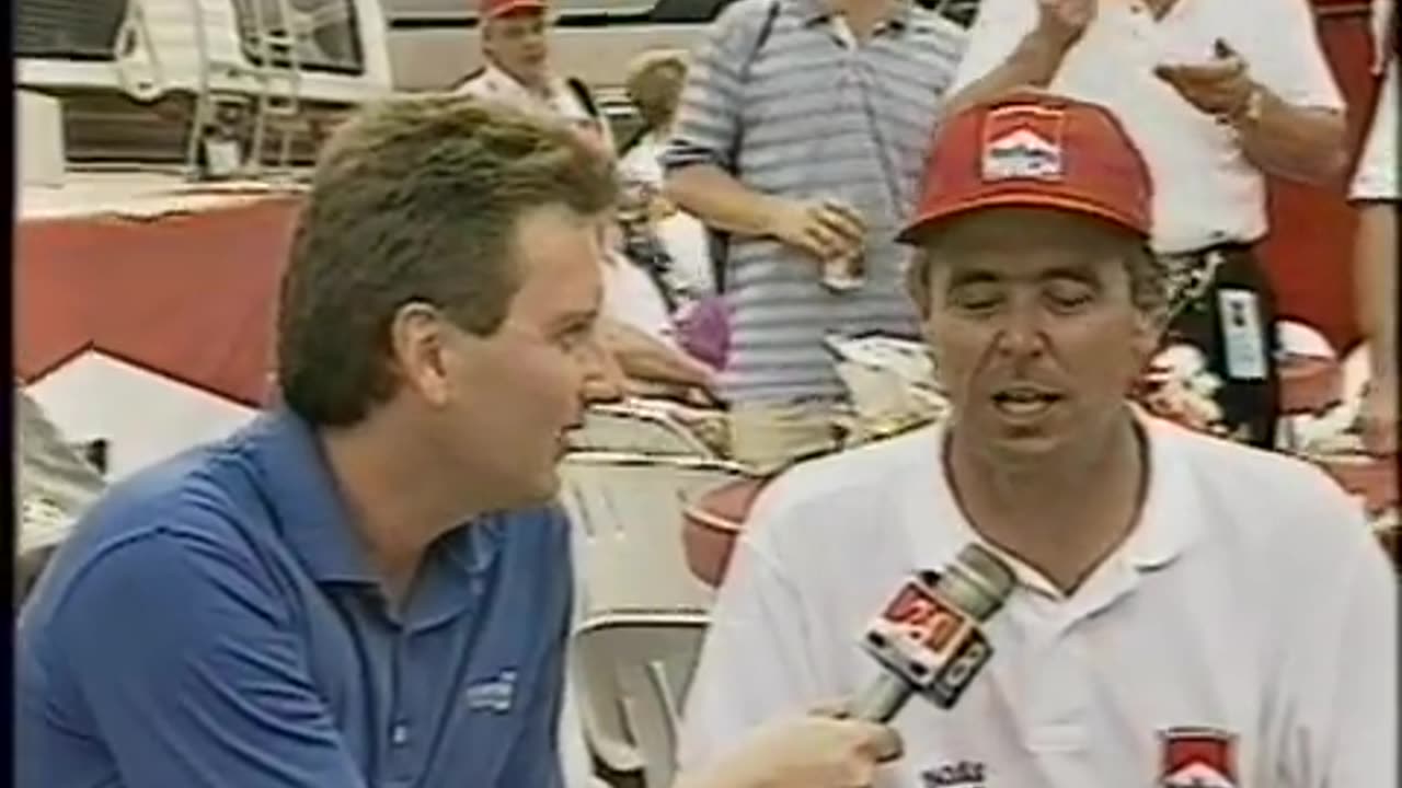 May 1992 - Indy 500 Racer Rick Mears Gets Sprayed with Beer