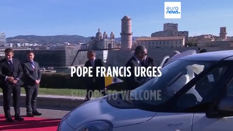 Pope Francis insists Europe doesn't have a migrant emergency and challenges countries to open ports.