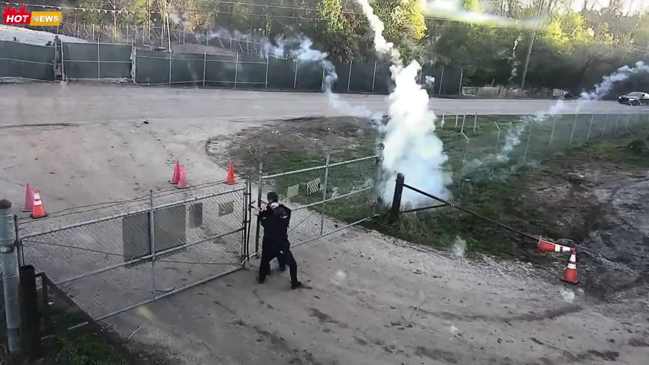 🚨WATCH: The beginning of the attack on the safety training center in Atlanta | Georgia