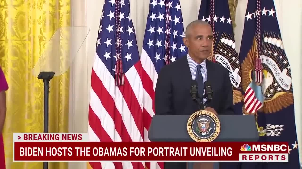 Barack Obama Thanks Biden For 'Faith In Our Democracy' At White House Portrait Unveiling