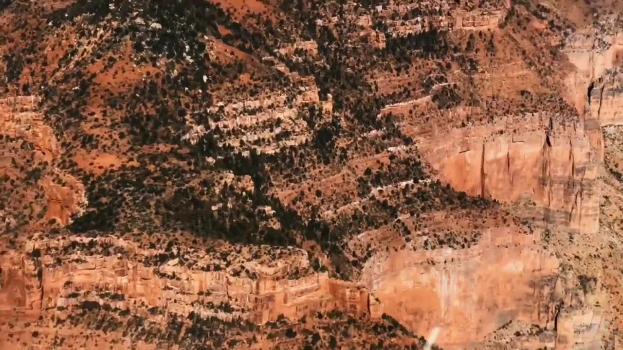 Aerial view of the Grand Canyon in the southern United States