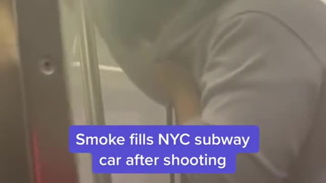 Smoke fills NYC subway car after shooting