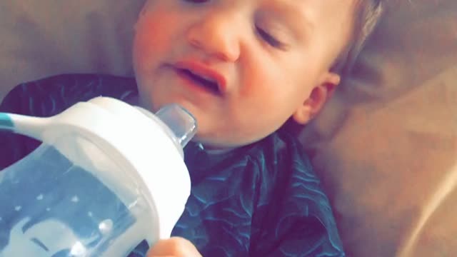 Always give your baby water when they wake up and this is your result evrrytime