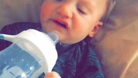 Always give your baby water when they wake up and this is your result evrrytime