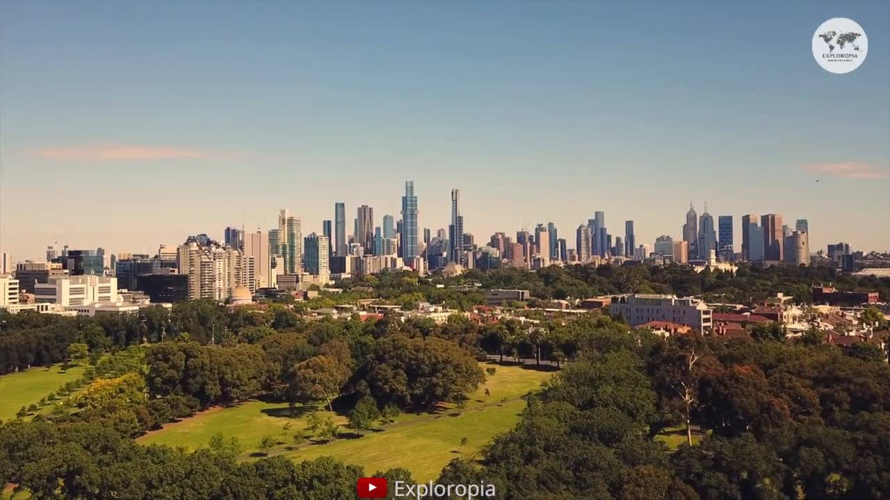 Melbourne, Australia 🇦🇺 4K UHD by Drone - Albert Park Lake Cinematic Film by Drone