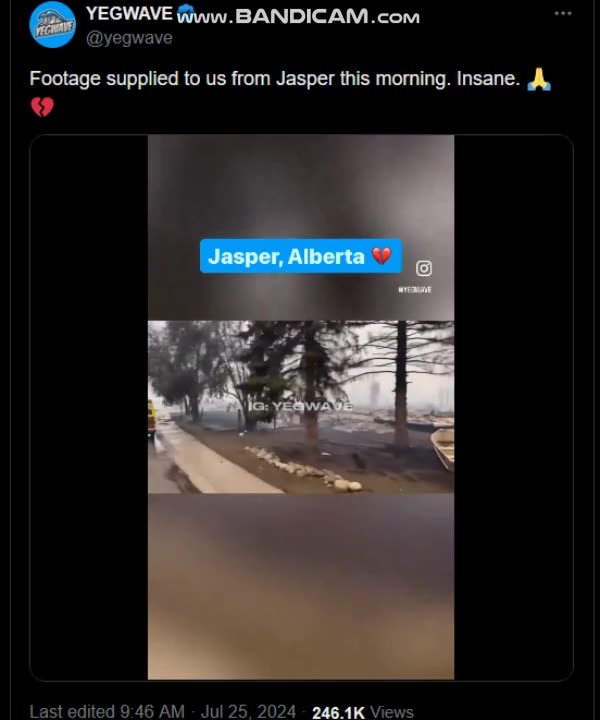 Devastating #JasperWildfire #jasper #fire #alberta