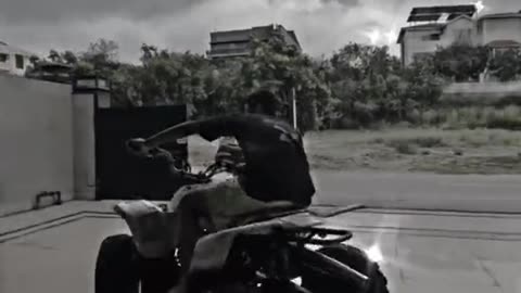 Haider drifting 4 wheeler bike and nice stunt