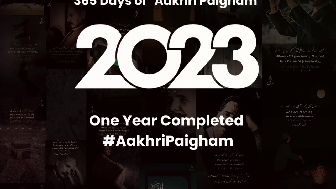 One Year Completed #Aakhri Paigham