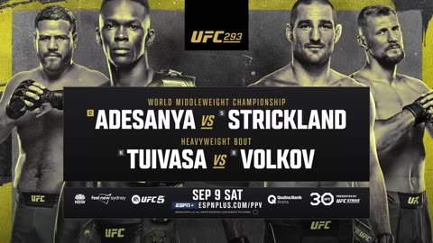 UFC 293: Adesanya vs Strickland - Danger Down Under | Official Trailer | September 9