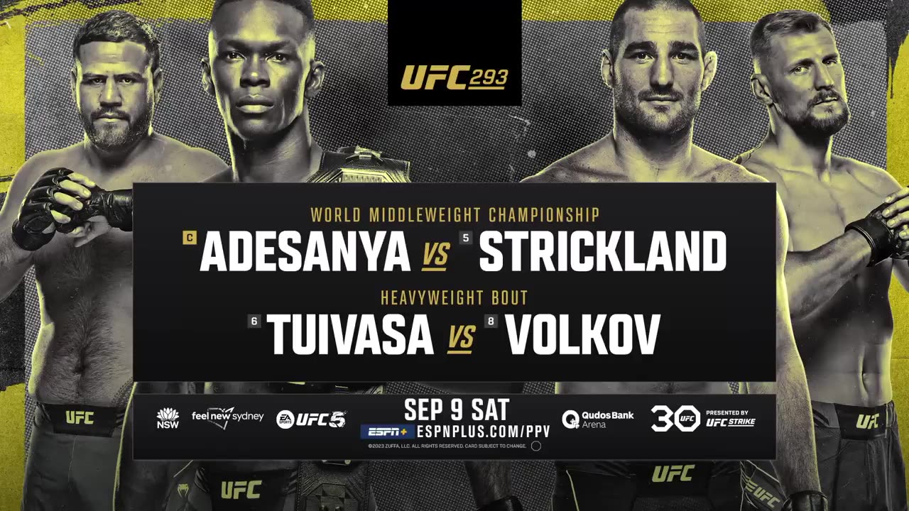 UFC 293: Adesanya vs Strickland - Danger Down Under | Official Trailer | September 9
