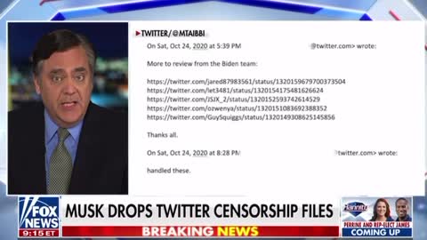 Jonathan Turley on Fox & damning evidence against Twitter/US Govt 12.02.22