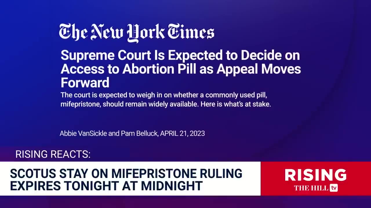 Trump Says He's AGAINST National Abortion Ban; SCOTUS Weighs Biden Emergency Stay On Mifepristone