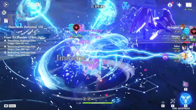 V3.2 Abyss Floor 11 Tartaglia And Raiden [Showcase]