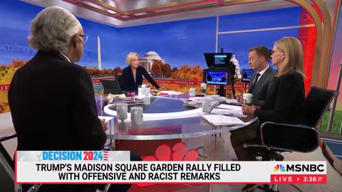 Morning Mika is discouraged by the Trump rally at MSG yesterday.