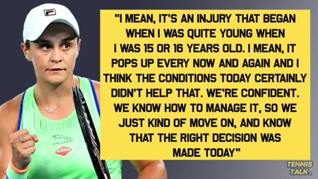 Barty INJURY UPDATE ahead of French Open 2021 Tennis News